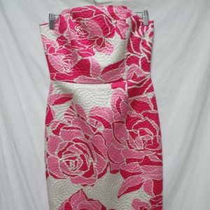 Lilly Pulitzer strapless Dress w/boning slit 4